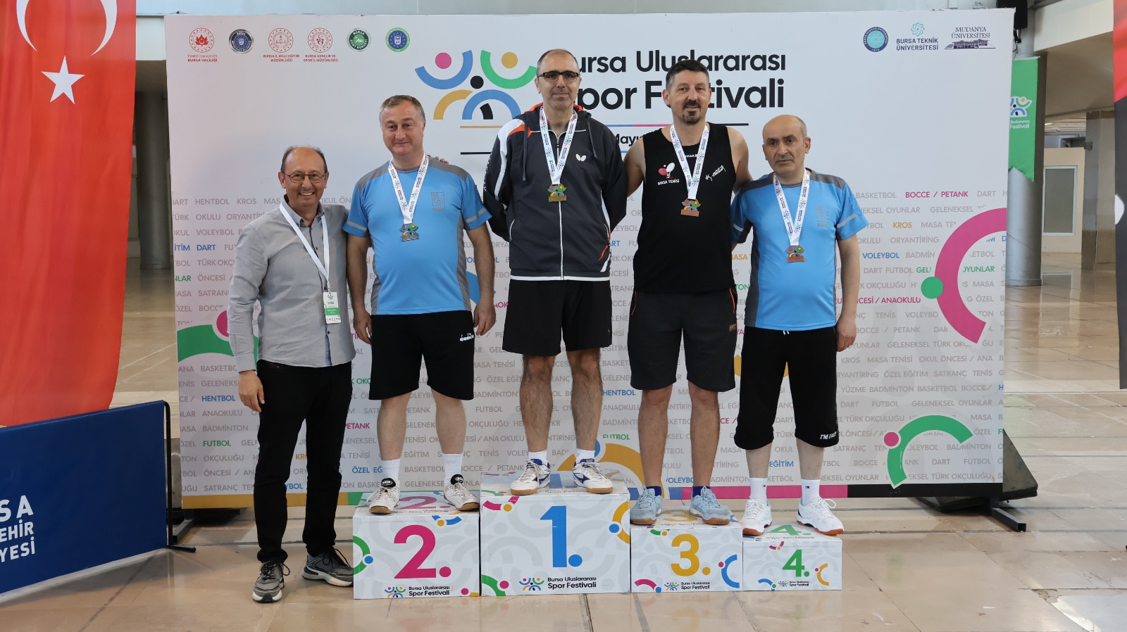 Bireysel Masa Tenisi Branşı Sonuçları Bursa Uluslararası Spor Festivali