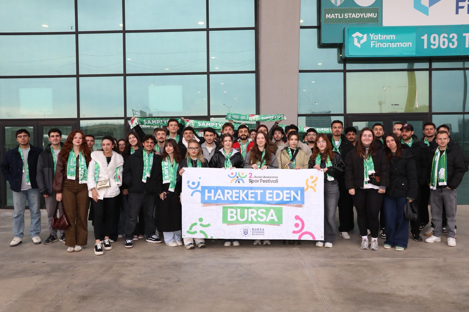 250 üniversite öğrencimizle, sporun ve şampiyonluk yürüyüşünün heyecanını hep birlikte yaşadık!